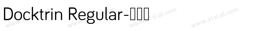 Docktrin Regular字体转换
